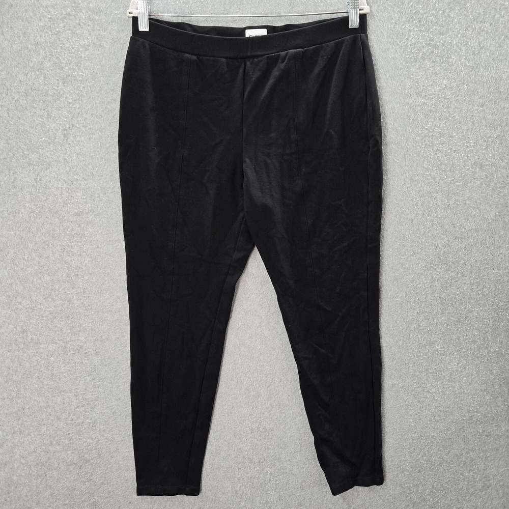 Chicos So Slimming Women Pants 2 Black Dress Tapered High Waist Ankle